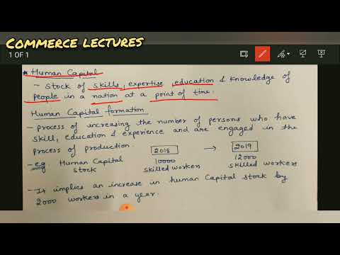 human capital human capital formation class 12 Indian economic development