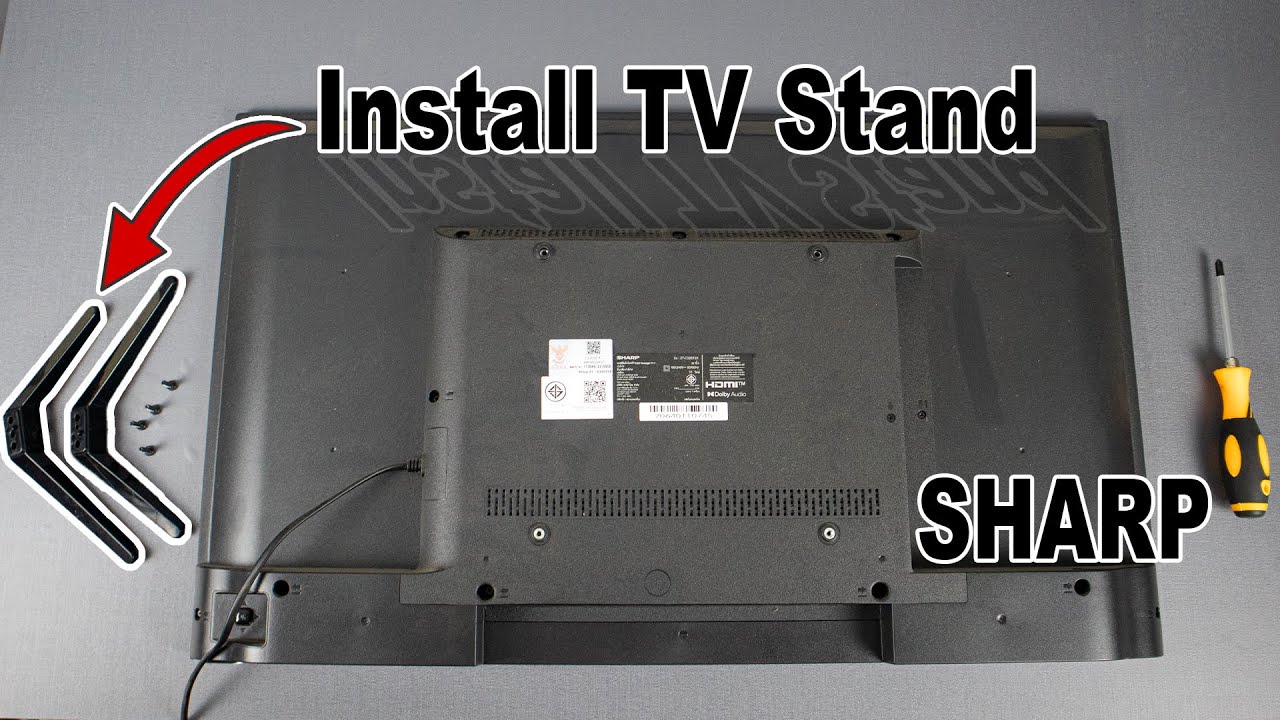 How to Install SHARP TV Stand Legs