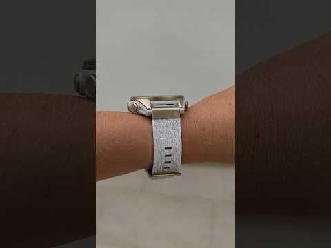 Garmin Fenix 8 + QuickFit Cream Nylon Strap with Soft Gold Hardware