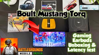 Go Boult Mustang Torq gaming test | Boult Mustang Torq Latency test & Unboxing 