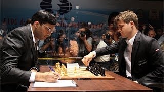 Amazing Game: World Chess Ch. 2013 - Game 9: Vishy Anand vs Magnus Carlsen : Nimzo-Indian Defense