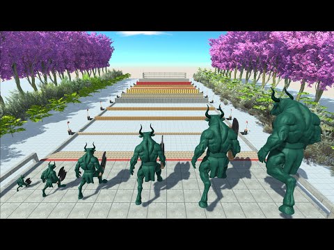 ⚡ All Unit Break the Wall to the FINISH - 🦖 Animal Revolt Battle Simulator 🦕