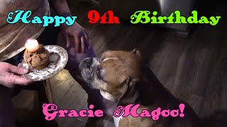 Happy Birthday Gracie! ( MY APOLOGIES! SHE IS ONLY 8 YEars OLD!)