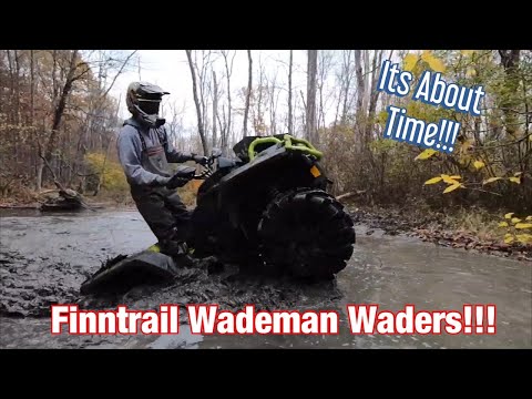 We Test the Waters on my BRAND NEW Finntrail Waders...Literally! | CanAm XMR and Polaris Go Deep!!