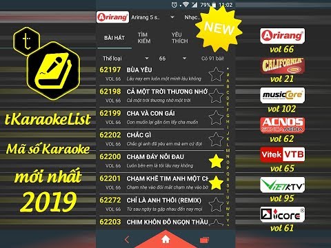 tKaraokeList ? Mã số Karaoke  Video