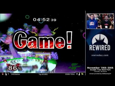 Rewired 2016 Melee Singles Top 48 WR3 - U4X|Gahtzu (Captain Falcon) vs SSBM-T|Kira (Fox)