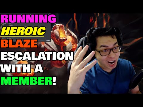 DAUNTLESS GAMEPLAY - Running Heroic Blaze Escalation with a Member -  FOR FUN!