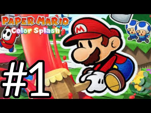 welcome to prism Island-paper mario color splash-gameplay part 1