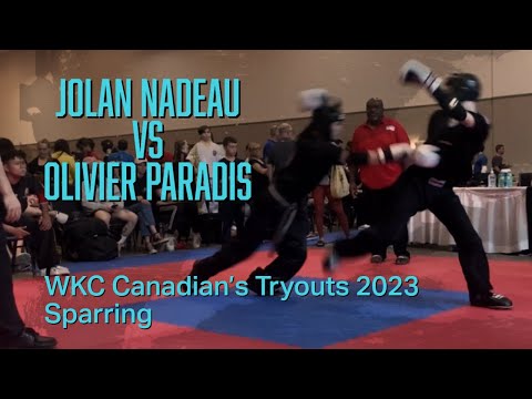 🤜🏻💥🤛🏻Jolan Nadeau VS Olivier Paradis - Sparring - WKC Canadian Championships 2023
