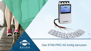 TENS EMS Gerät Anwendung - Erste Schritte mit der Bedienung des Reizstromgeräts Stim- Pro X9+