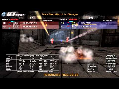 2v2 TDM UTLeague QuickCup FINAL Map n°1 - ACo/eLop vs m1no/x0unz - DM-Ages