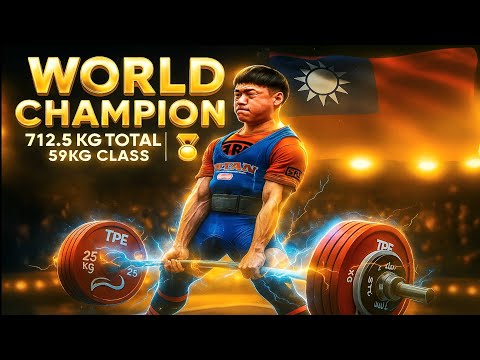 Yi-Chun Lin 1st Place 712.5Kg Total 59kg | IPF World Equipped Powerlifting Championship 2025