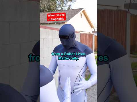When you’re robophobic 🤖😑😂 #shorts #funny #comedy #robot #ai #tesla #artificialintelligence