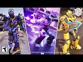 Fortnite Transformers Pack Skins GAMEPLAY (Bumblebee, Megatron & BattleBus)
