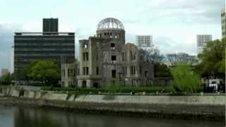 preview picture of video 'Hiroshima Peace Memorial Park, Genbaku Atomic Bomb UNESCO Dome, Museum, Hiroshima, Japan'