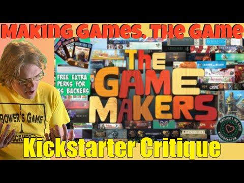 The Game Makers - An Epic Board Game About Making Games - Kickstarter Critique Review