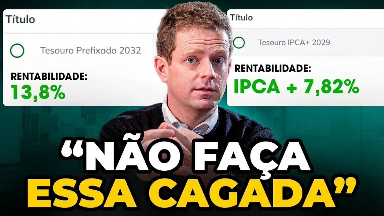 TESOURO IPCA+ 7,8% ou PREFIXADO de 13,8%: QUAL RENDE MAIS?