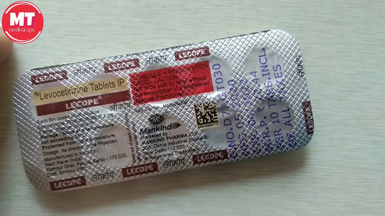 Watch video Lecope tables Levocetirizine tablet use in Hindi Now Lecope tables Levocetirizine tablet use in Hindi