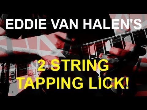 Eddie Van Halen's 2 String Tapping Lick! - Lesson