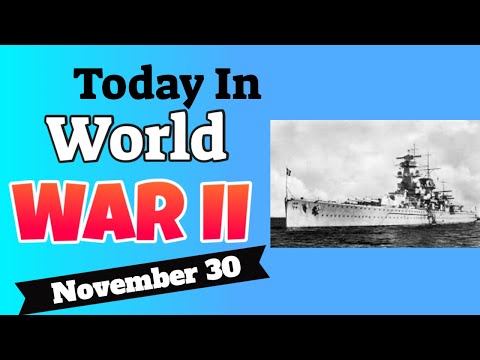 Today In World War II - November 30-Winter War-Pinguin-Rumbula Massacre-Guadalcanal