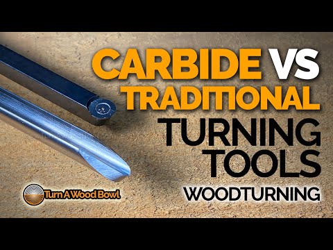 Carbide Turning Tools VS Traditional Bowl Gouge HSS Video