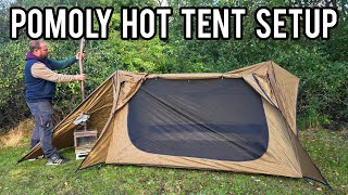Budget hot tent for winter hot tent camping - pomoly stove hut 70