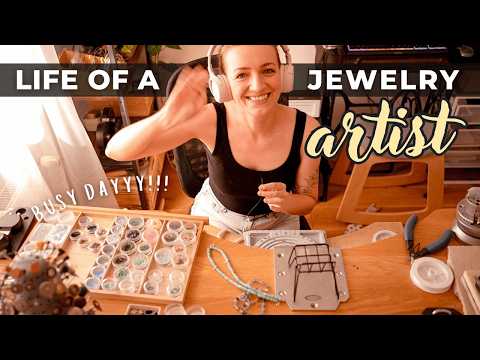 BUSY Productive Day! Self Employed Jewelry Artist Day in the Life! VLOG