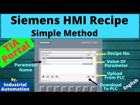 Recipes in Siemens HMI | English