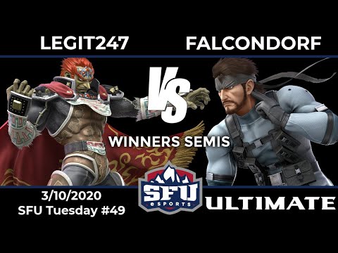 SFU Tuesday #49: Legit247 (Ganondorf) vs Falcondorf (Snake) - Winners Semis