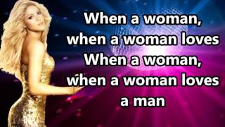 Shakira - When A Woman (Lyrics)