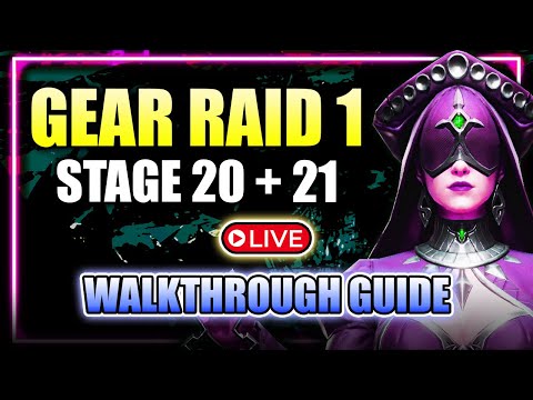 Gear Raid 1 (GR1) Stage 20 and Stage 21 LIVE GUIDE & WALKTHROUGH #gd2 #gr5 #wor