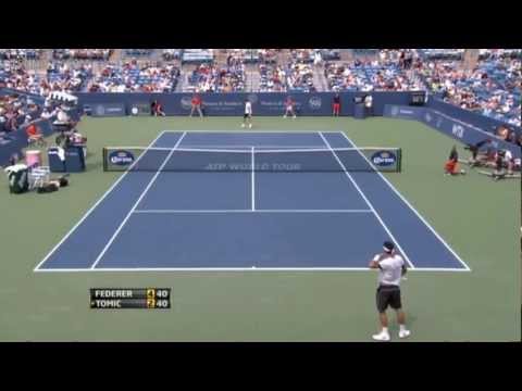 Cincinnati 2012 3e Ronde - Roger Federer vs Bernard Tomic