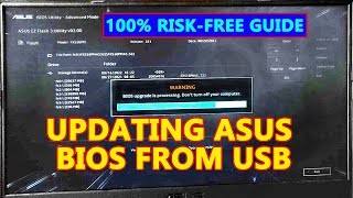 How to Update BIOS in Asus Motherboard From USB Flash Drive | Megatrends Asus EZ Flash Installer