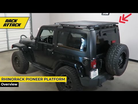 Jeep Wrangler JK 2 Door Hardtop with Rhino-Rack Pioneer Platform