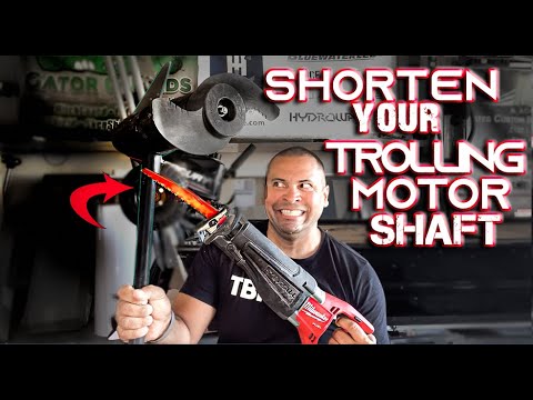 How to shorten your trolling motor shaft - the SAFE way