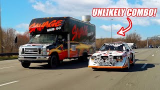 PICKING UP OUR AUDI S1E2 RALLY CAR & FOOD TRUCK! *Plus A Look At The Food That Will Be Sold!*