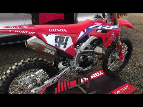 2022 CRF 450R : Akrapovic titanium exhaust sound