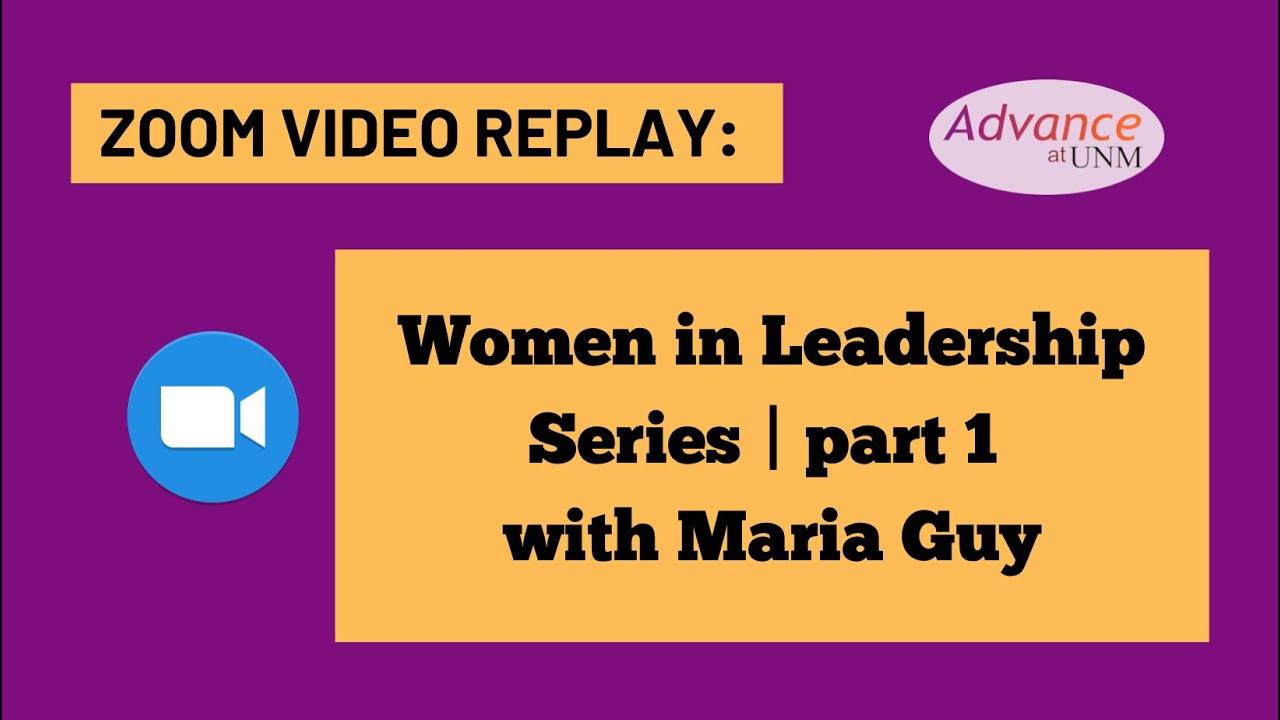 Women in Leadership Series with Maria Guy | Part 1 - YouTube