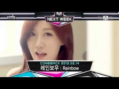130207 Rainbow - Comeback Stage {PREVIEW} @ Mnet M! Countdown (レインボー 레인보우)