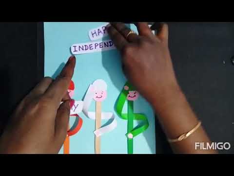 Happy independence day craft activity