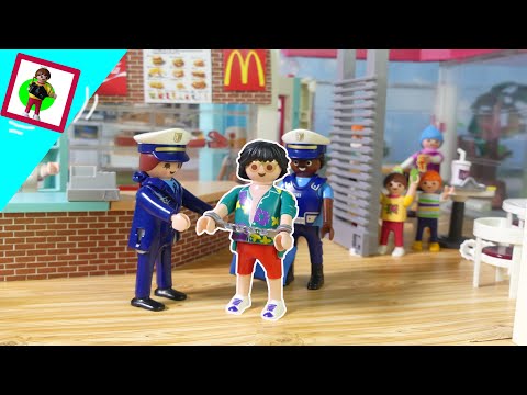 Playmobil film "Thief at McDonalds" Jansen family / children's film / children's series
