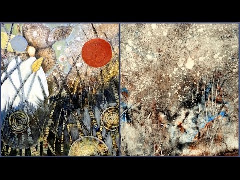 Acryltechniken kombinieren Nr  17, Teil 1   Combining acrylic techniques Nr  17, part 1