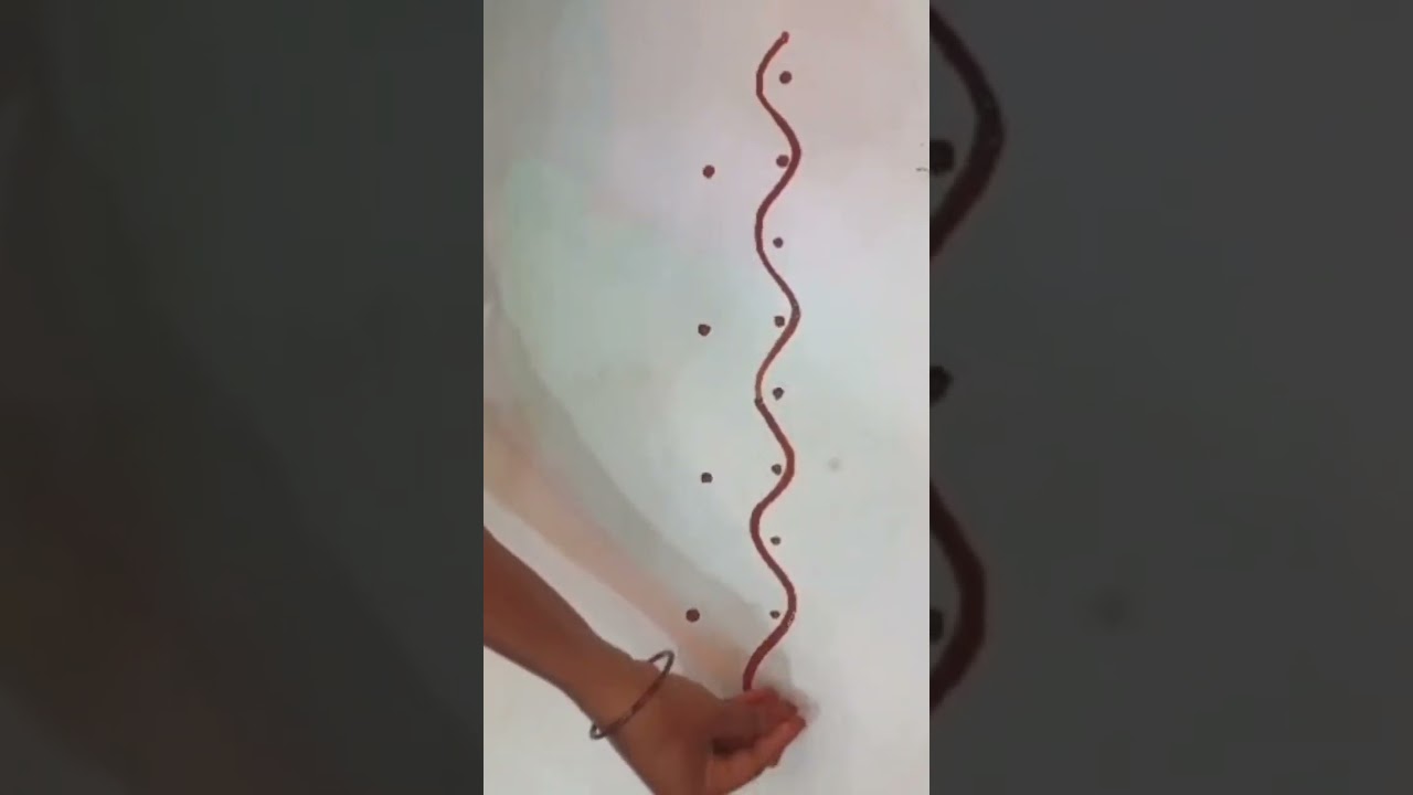 border rangoli /border rangoli designs/simple daily border designs /easy border kolam/border muggulu