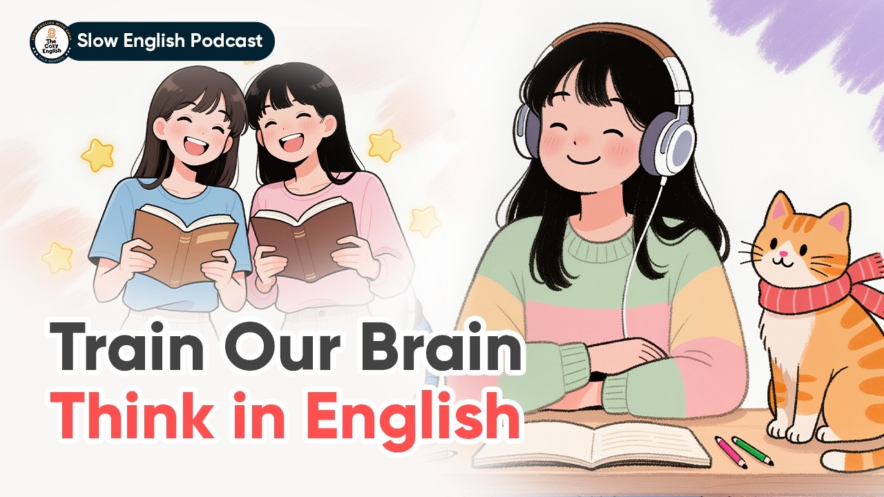 How To Make Your Brain Think in English | Slow English Listening Practice | The Cozy English - YouTube video featuring the word confusion