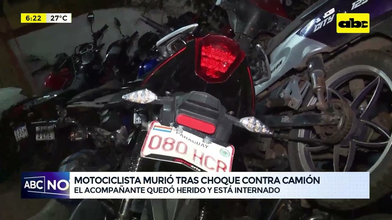 Motociclista murió tras choque contra camión