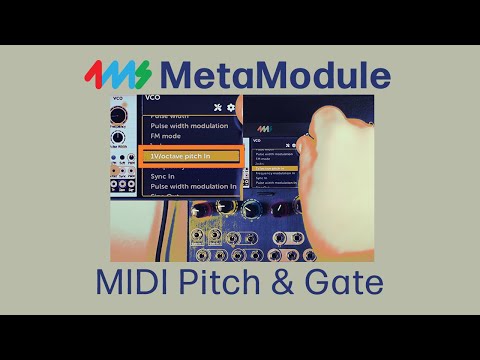 Mapping MIDI Pitch and Gate to MetaModule