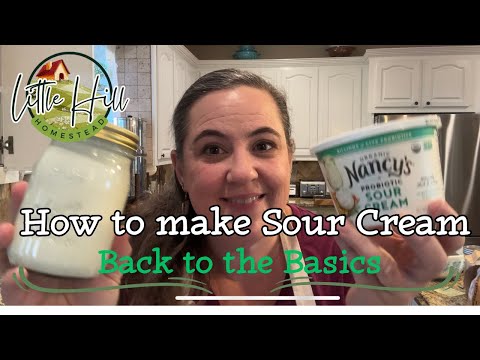 DIY: Sour cream! Dupe to Nancy's Cultured sour cream. Never run out of sour cream again.