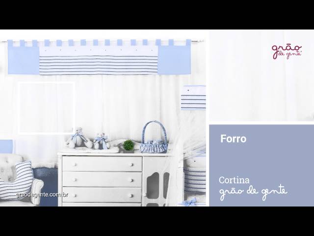 Cortina Retrô Azul | Ref: 53896