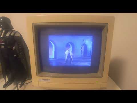 Commodore Amiga 4000/040 AmiTube 0.7 Playing CDXL AGA Large video.