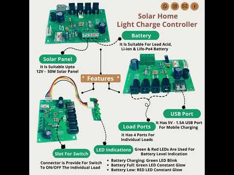 Solar Home Lighting Charge Controller